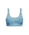 Sphere Denim Crop Top