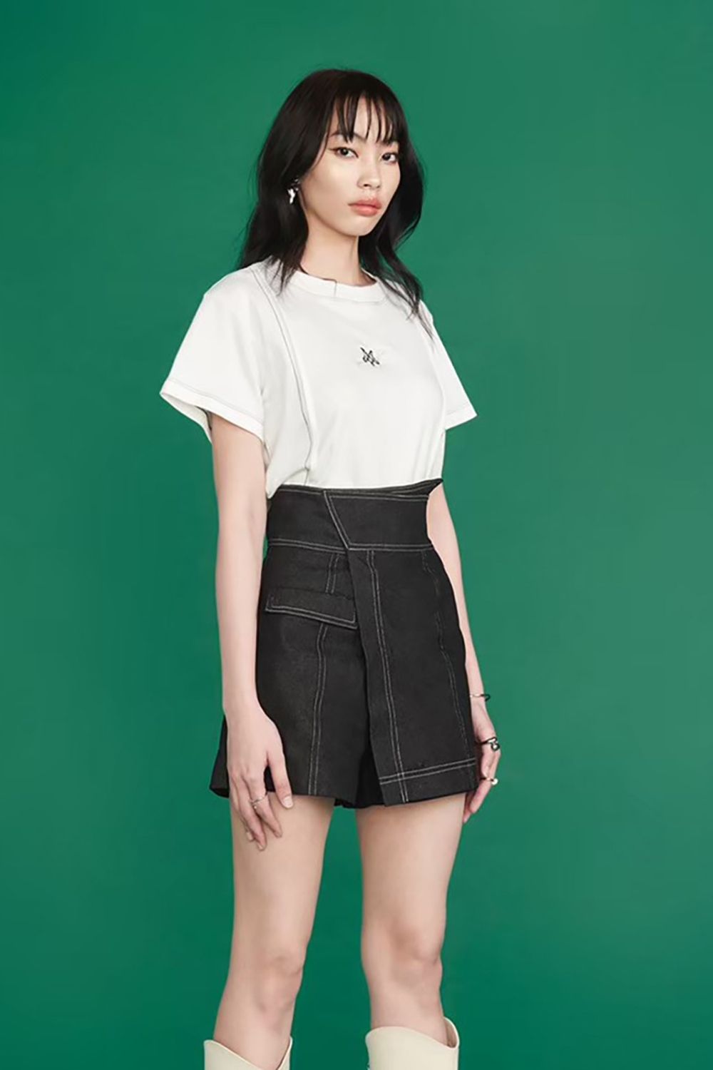 Mini Denim Skort 01