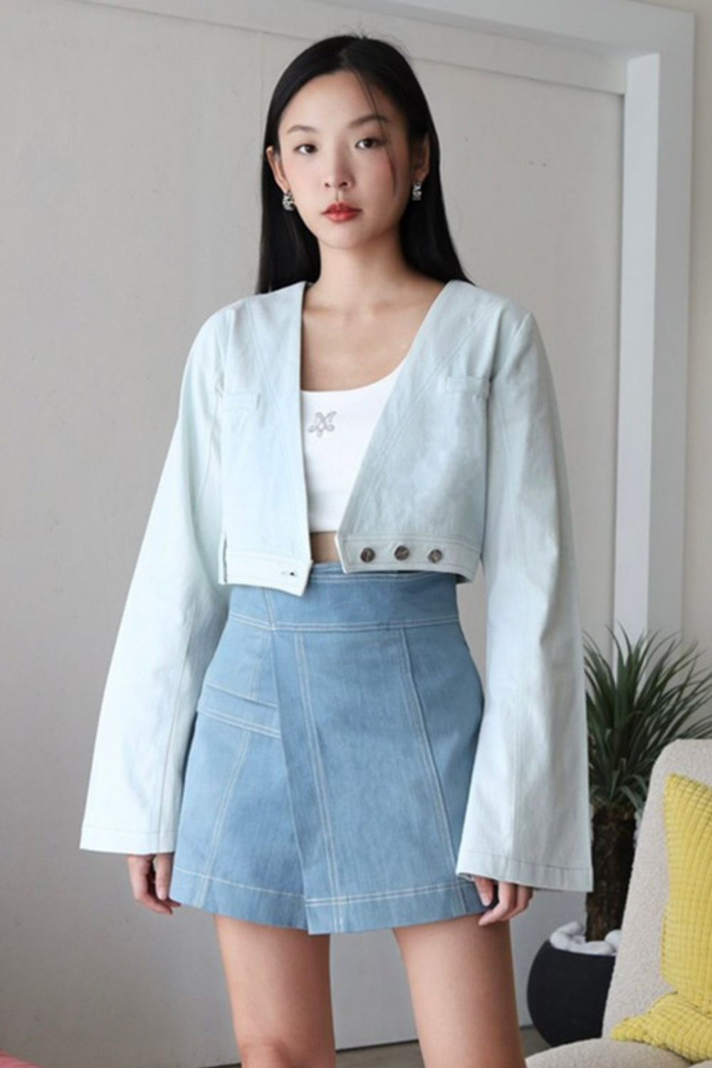 Mini Denim Skort 01