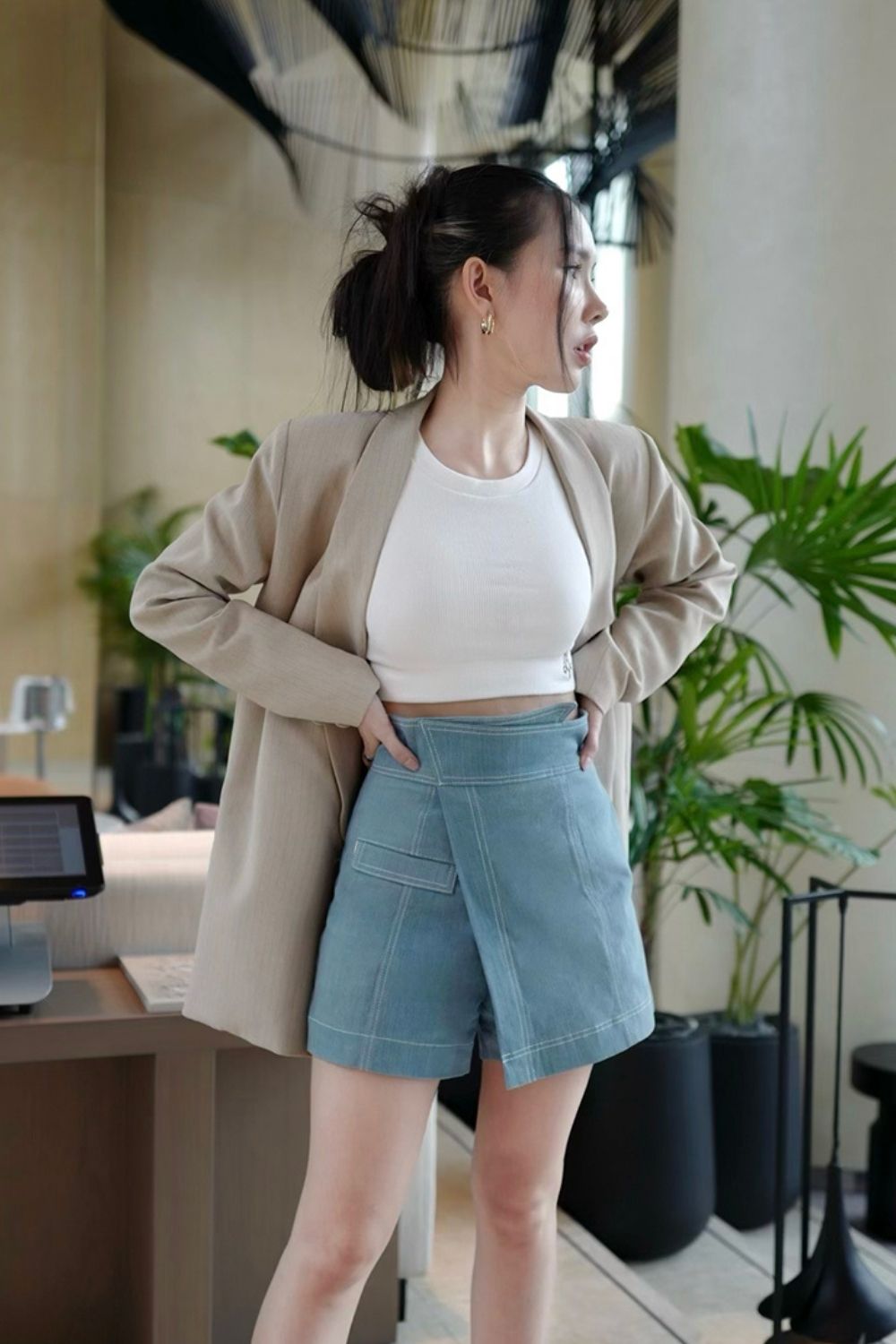 Mini Denim Skort 01