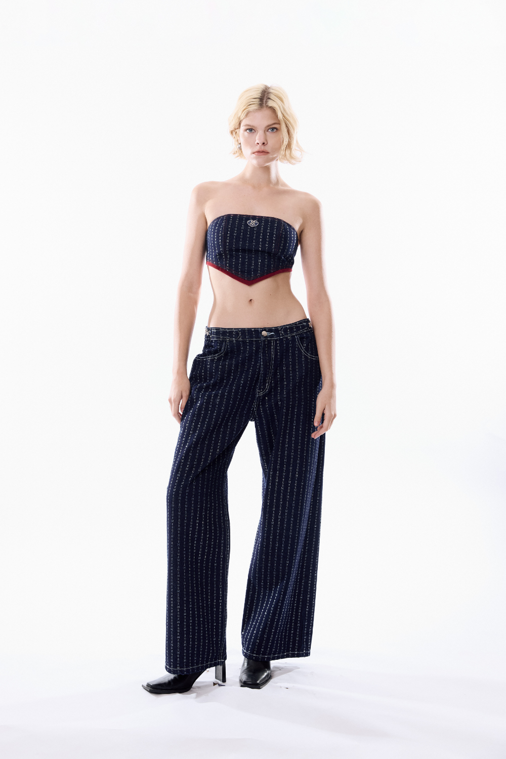 Spark Denim Tube Top