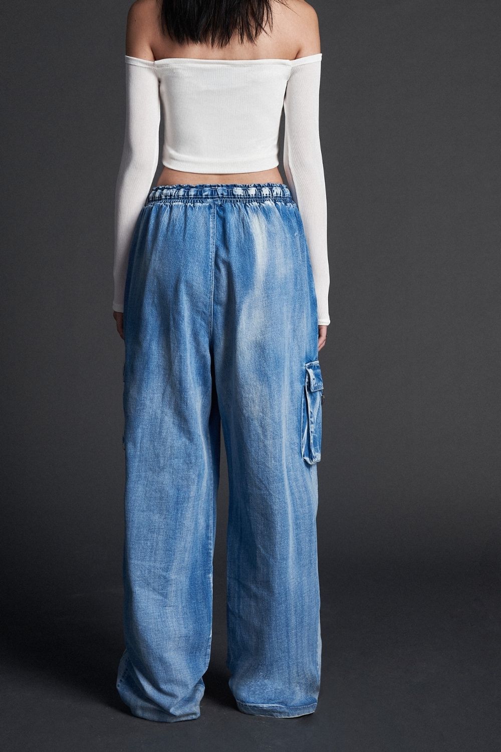 Karl Denim Cargo Pants