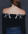 Dart Off Shoulder Knit Top