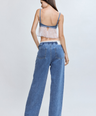 Meri Double Waisted Denim Trousers