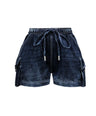 Karl Denim Cargo Shorts