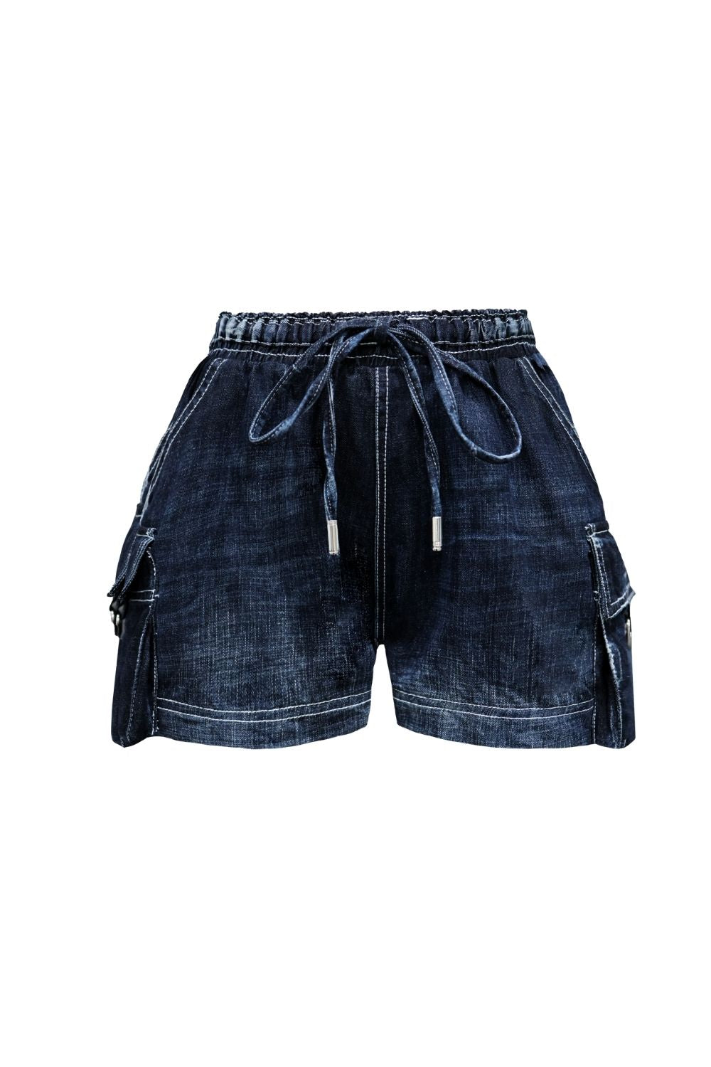 Karl Denim Cargo Shorts