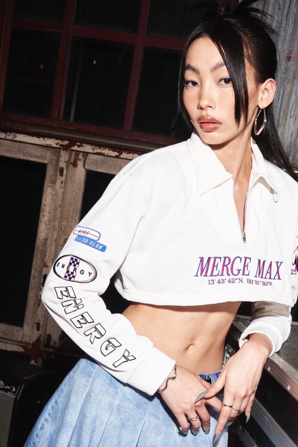 Merge Max Crop Sweater