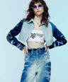 M Denim Crop Shirt