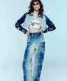 M Denim Crop Shirt