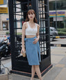 Hora Denim Skirt